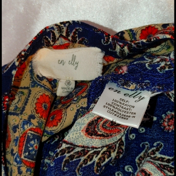 En Elly tie waist tunic w/pockets M - Picture 6 of 6